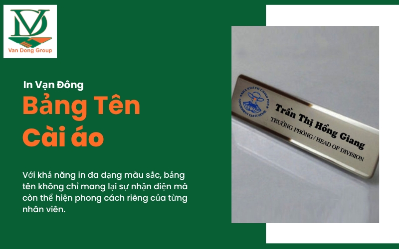 Bảng tên cài áo, thẻ tên là gì?