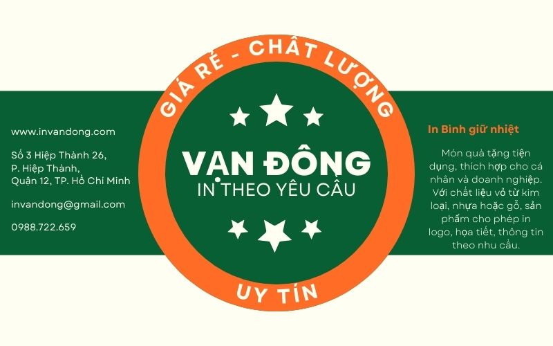 Địa chỉ in bình giữ nhiệt chất lượng tại TP. Hồ Chí Minh