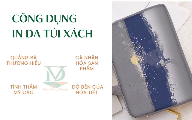 Công dụng đặc biệt của việc in da túi xách