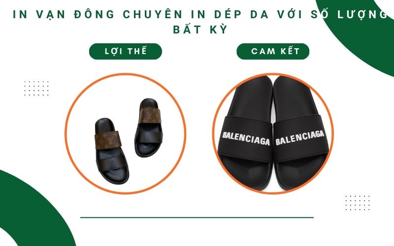 In Vạn Đông – Đơn vị chuyên in dép da với số lượng bất kỳ