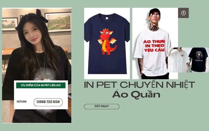 Ưu điểm của In Pet lên áo
