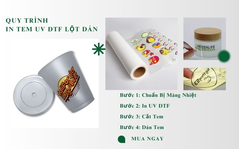 Quy Trình In Tem UV DTF Lột Dán Tại In Vạn Đông