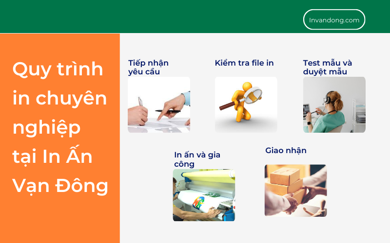 Quy trình in chuyên nghiệp tại In Ấn Vạn Đông