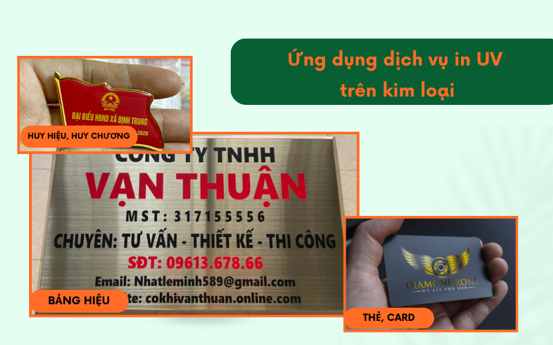 Ứng dụng dịch vụ in UV trên kim loại trong cuộc sống