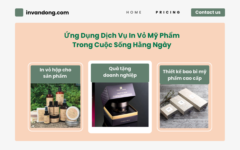 Ứng Dụng Dịch Vụ In Vỏ Mỹ Phẩm Trong Cuộc Sống Hằng Ngày