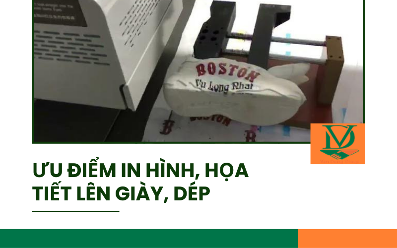 Ưu điểm khi in hình, họa tiết lên giày, dép