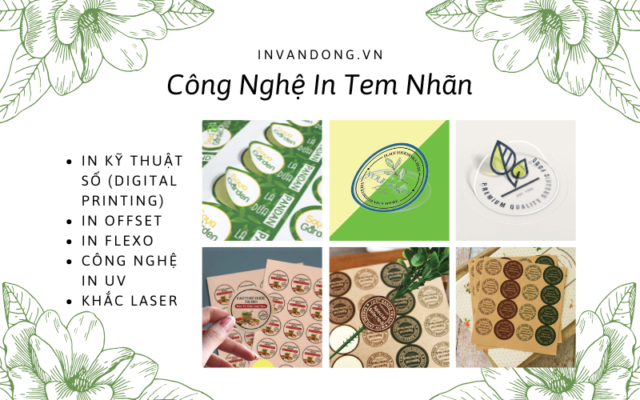 Công Nghệ In Tem Nhãn Được Sử Dụng Tại In Vạn Đông