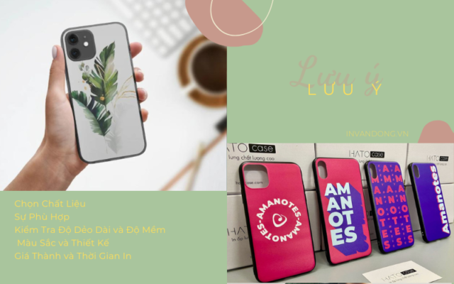 Một Số Lưu Ý Khi Lựa Chọn Ốp Lưng Dẻo Để In