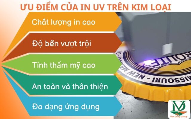 Ưu điểm của in UV trên kim loại