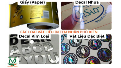 Lựa chọn vật liệu in tem nhãn phù hợp với sản phẩm