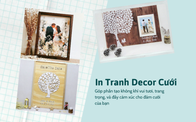Dịch Vụ In Tranh Decor Cưới