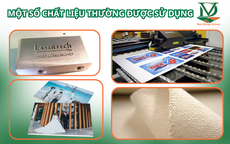 Một Số Chất Liệu Thường Được Sử Dụng