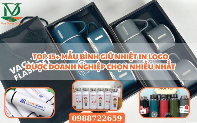 Top 15+ mẫu bình giữ nhiệt in logo được doanh nghiệp chọn nhiều nhất