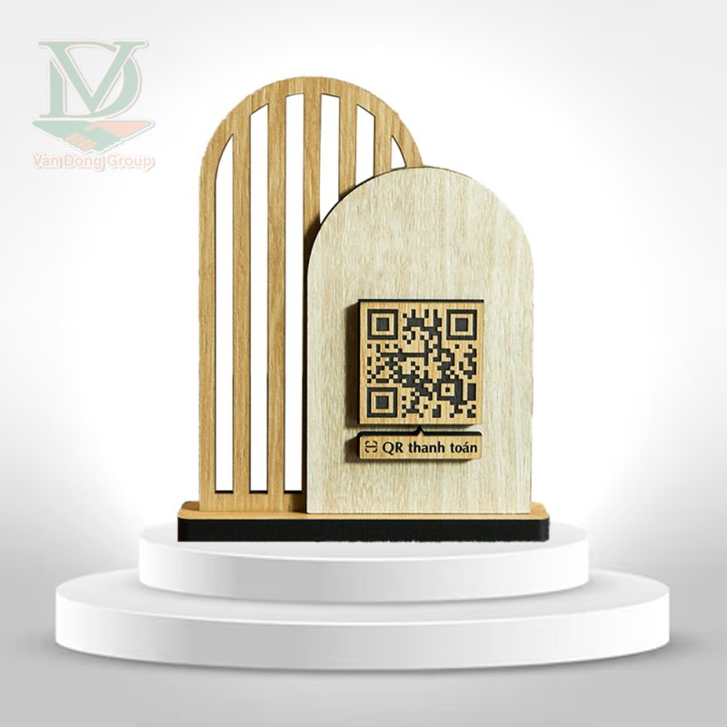 BẢNG QR GỖ