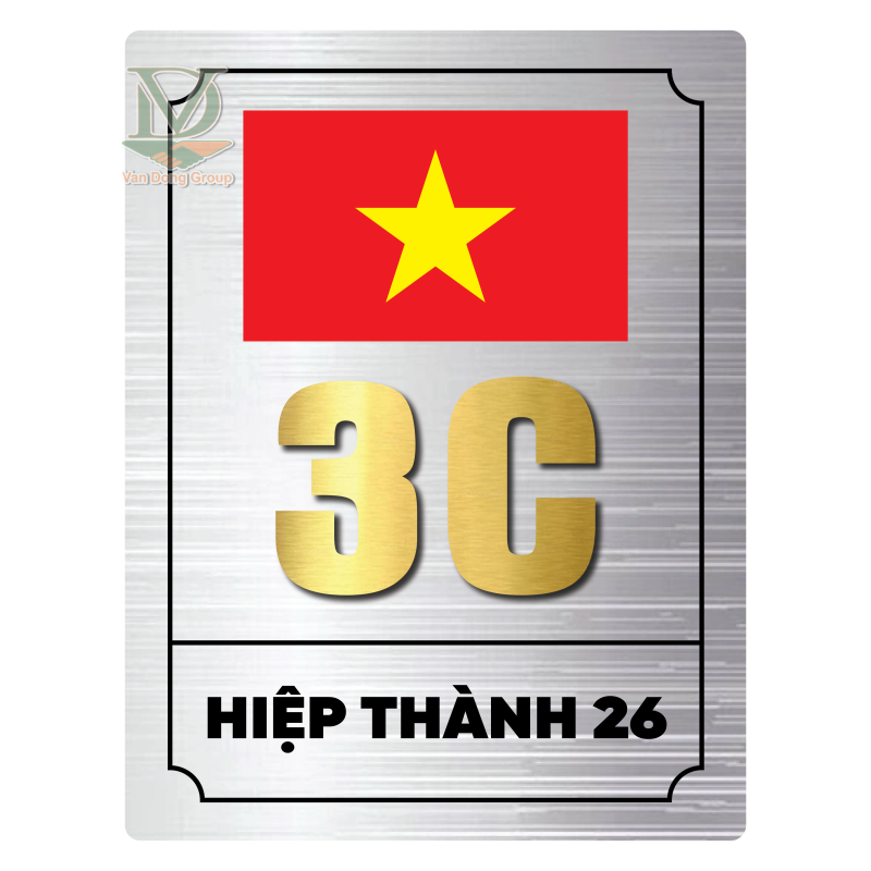 Biển số nhà chất liệu alu