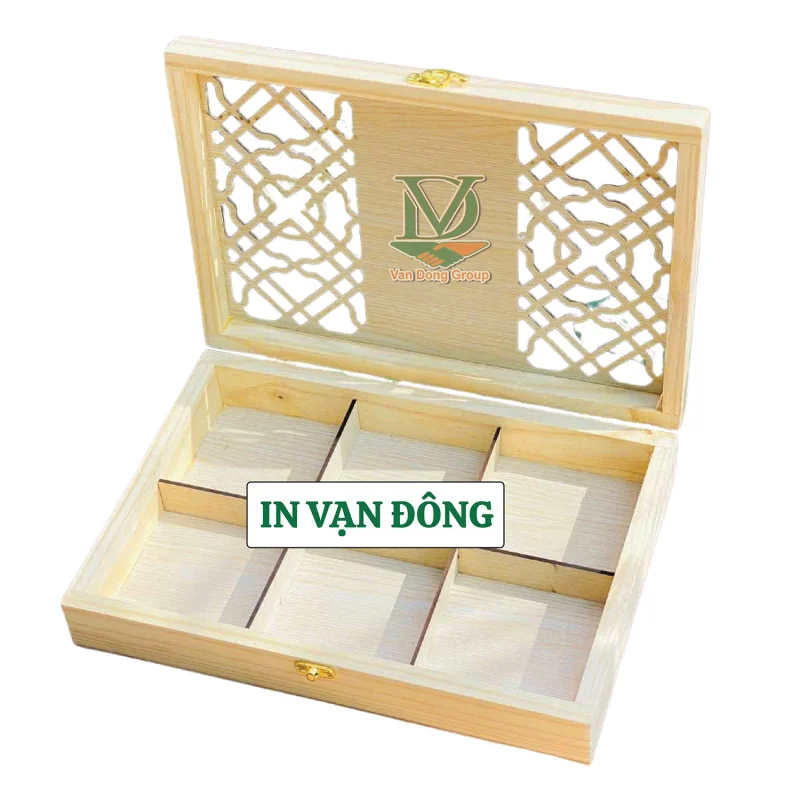 Hộp Gỗ Quà Tặng 6 Ngăn