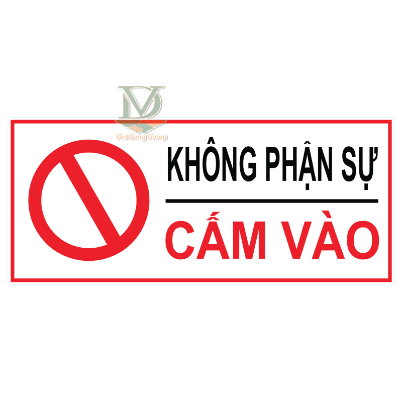Biển báo không phận sự cấm vào